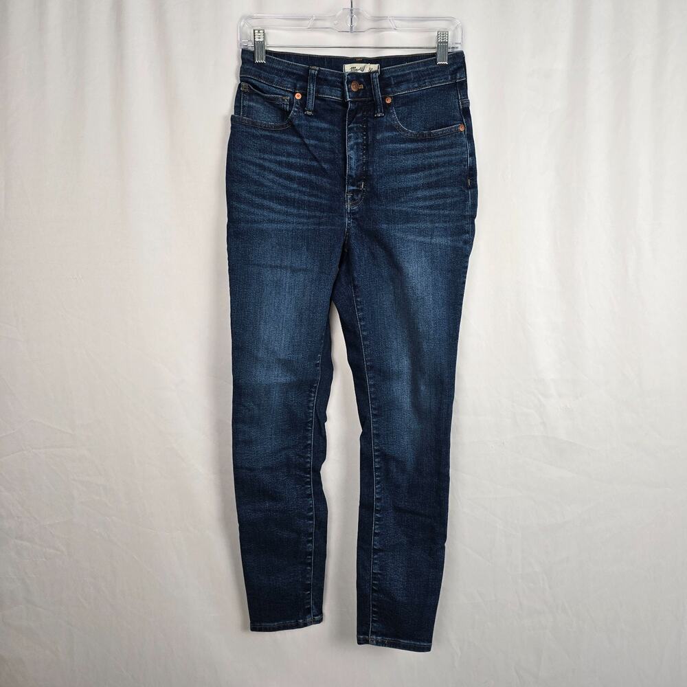 Madewell Curvy High Rise Skinny Jeans Women's 27 Blue Dark Wash